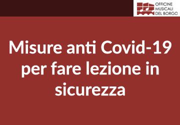 Misure di prevenzione anti covid