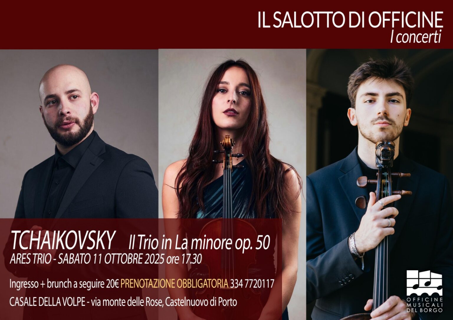 Ares Trio al Casale della volpe