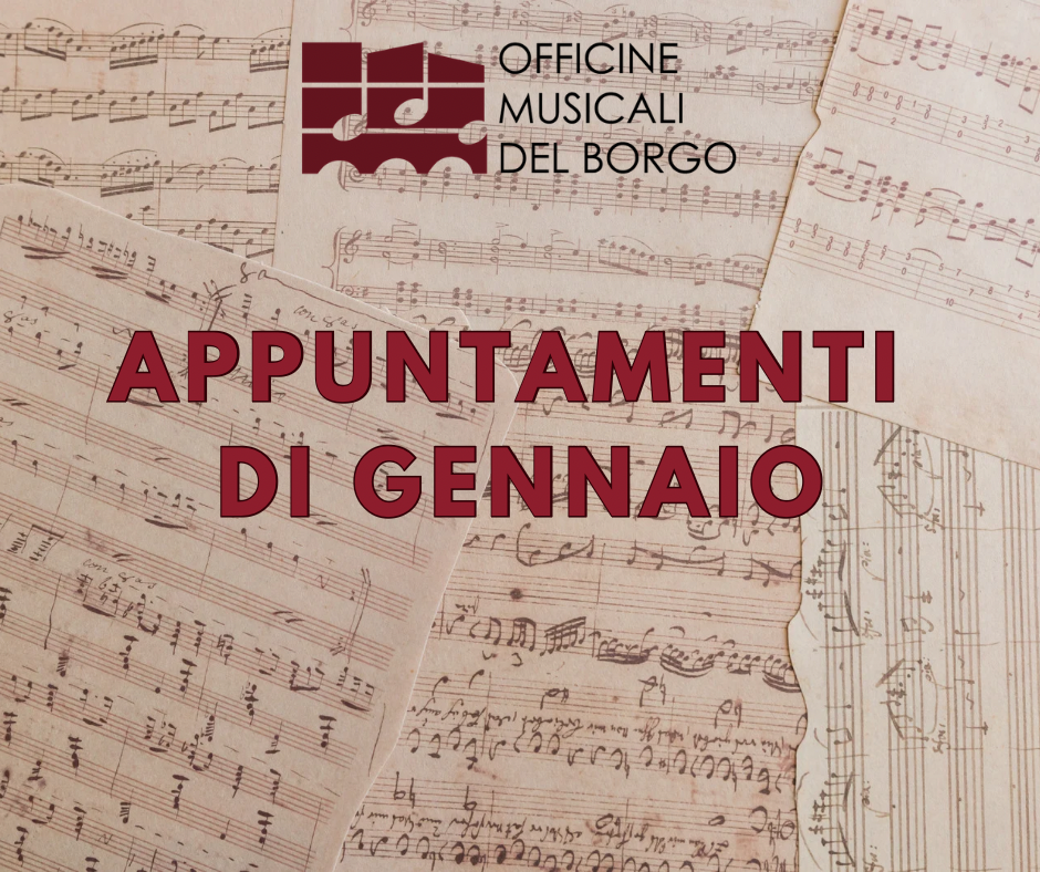 Gli appuntamenti di Gennaio di Officine