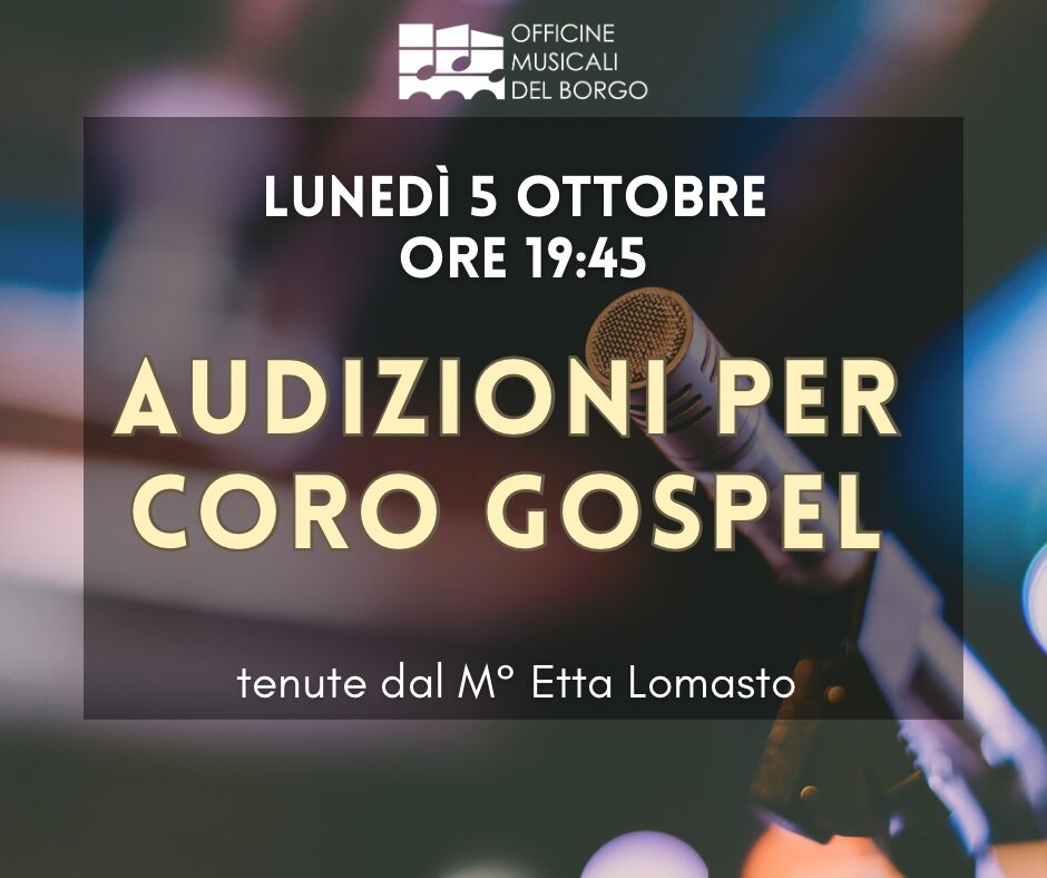 Audizioni coro gospel